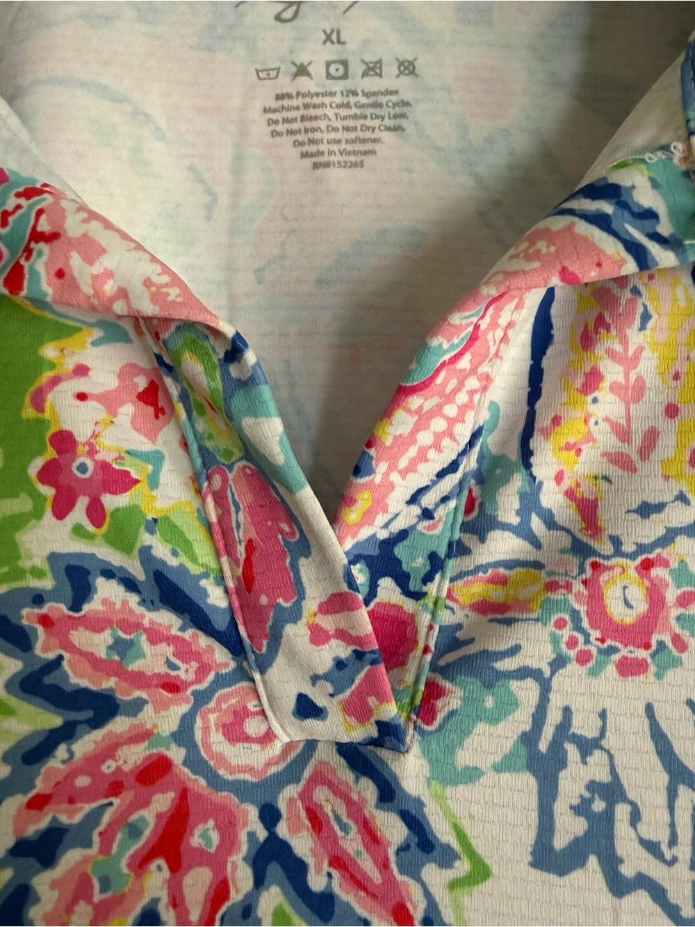 Gottex Sleeveless Paisley Golf/Tennis Dry-Fit Polo - Picture 5 of 7